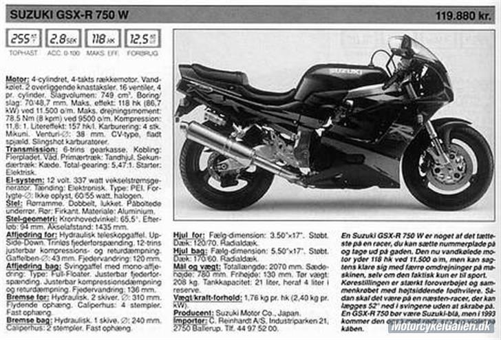 Suzuki GSX-R 750 W billede 5