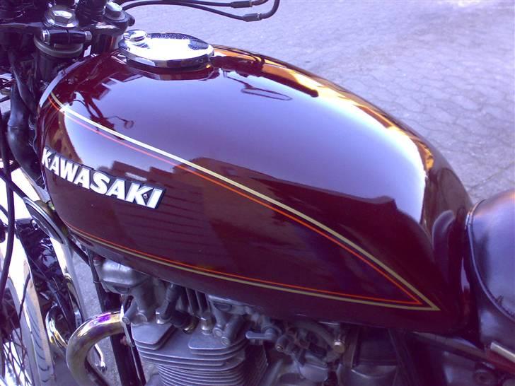 Kawasaki KZ 750 B1 TWIN (SOLGT) - Nymalet Org. lakering, det er da ren nostalgi..... billede 8