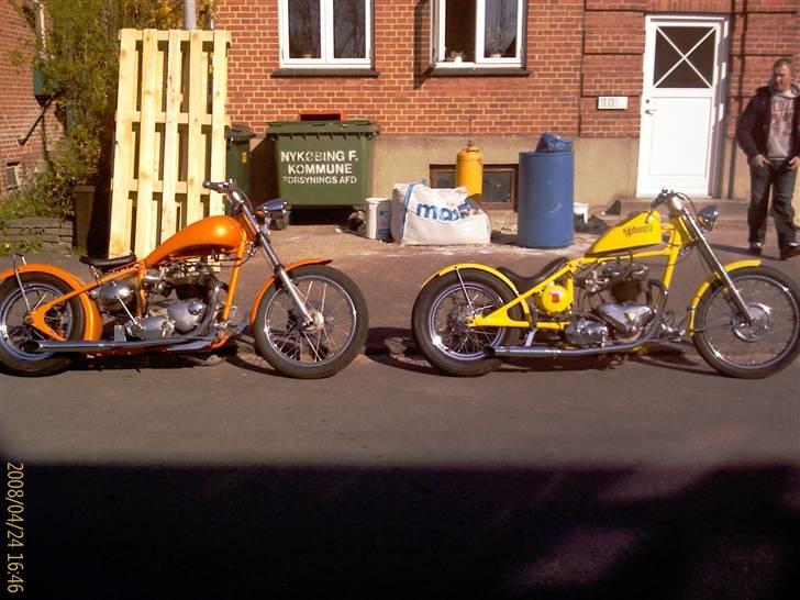 Triumph bonneville SOLGT** - Begge er Helt færdige, den gule er svogerens! billede 9