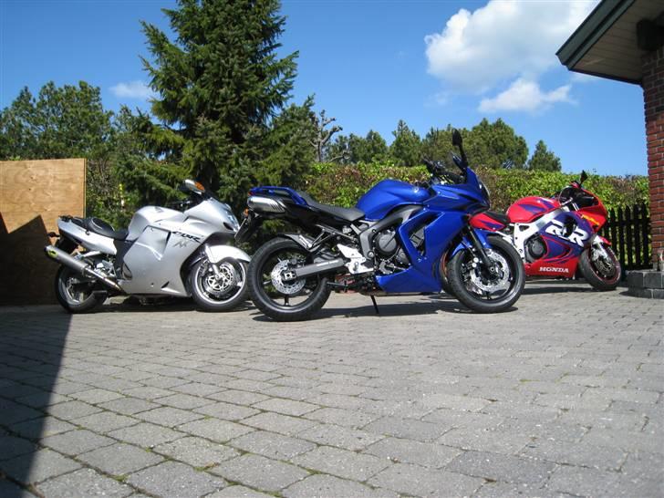 Yamaha FZ6S ( Kone-cykel ) SOLGT - Min Blackbird, konens FZ6s og knægtens Fireblade. billede 7