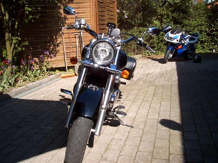 Suzuki c 800 k7 - søns mc i baggrunden billede 2