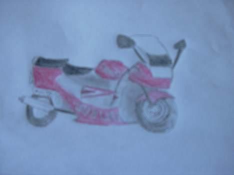 Suzuki GSX750F - Min store søns tegning af Far´s MC billede 7