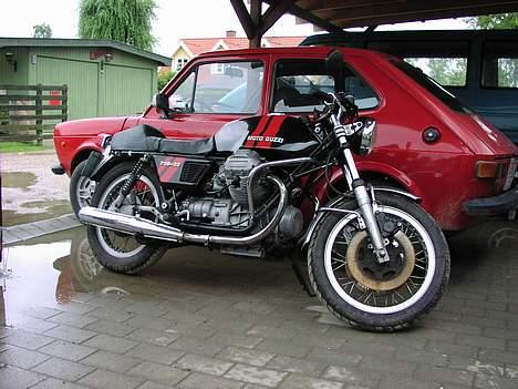 Moto Guzzi 750-s3 - sådan så den ud da jeg fik den!!!!...... billede 5