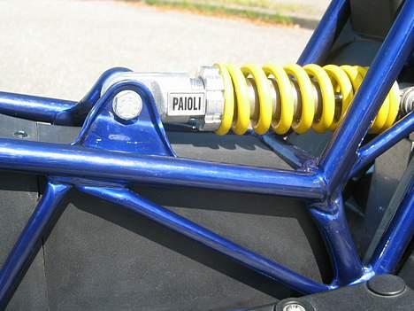 Italjet Dragster - Blå metallic stel og Paioli støddæmper billede 3