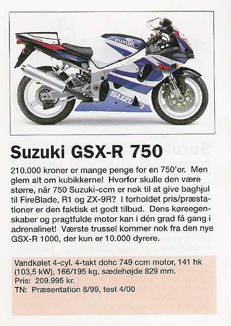 Suzuki Gsxr 750 k0  billede 14