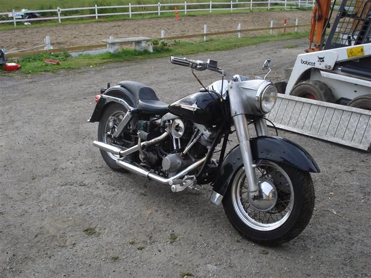 Harley Davidson flh-shovelhead-electra gl - da jeg fik den hjem billede 6