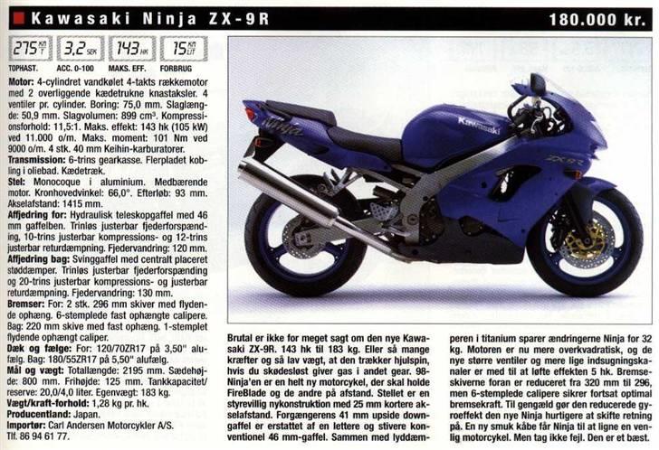 Kawasaki ZX9R **SOLGT D. 8/6-11** billede 11