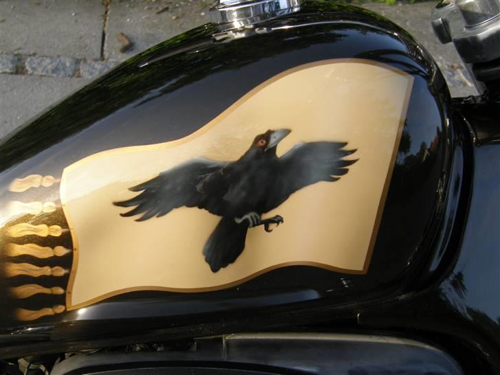 Honda VT 600 - Ravnebanner . ( Vikingeflag ) billede 2