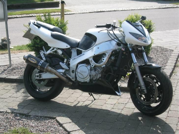 Yamaha FZR 1000  SOLGT - så kom der lidt farve på mutanten.... hvad syntes folket? billede 9