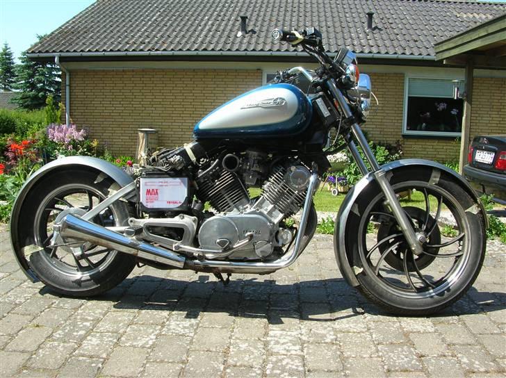 Yamaha XV 750 SE - Så kom der lige to skærme med posten fra Bikeline.se  200mm bag - 130mm for billede 13