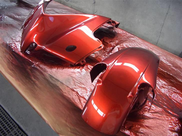 Honda cbr600f (solgt) - "Red Rocket" med klarlak billede 10