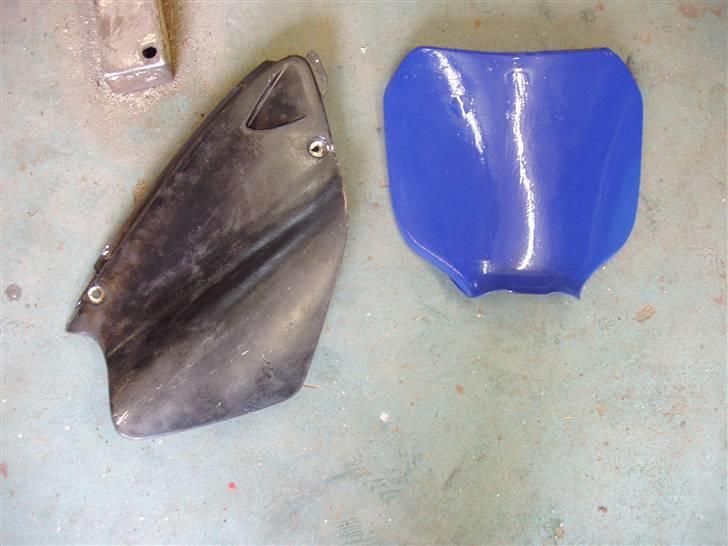 Yamaha Den Flyvende Hollænder - her kan man se forskellen fra std.sorteskjolde til std.sorteskjolde med blå folie billede 12