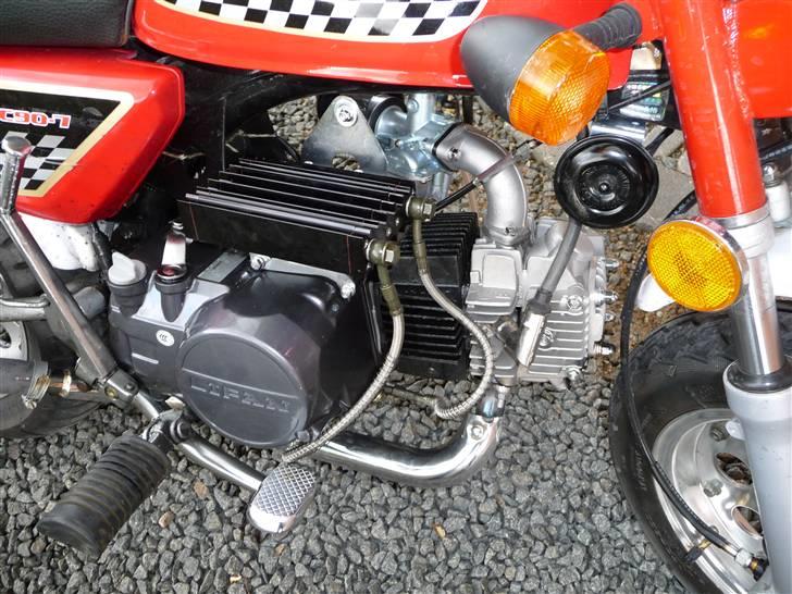 Jincheng Monkey 140 ccm Monster - SOLGT - Måske ikke den mest optimale placering af en oliekøler men der var lige plads. billede 15