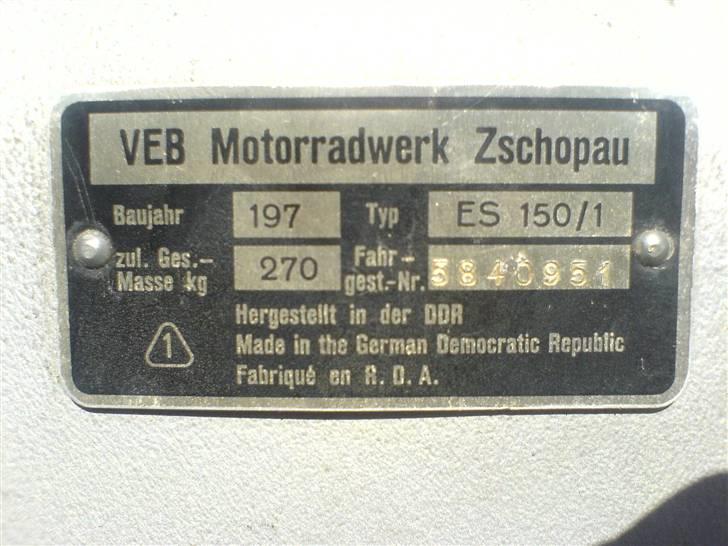 MZ ES 150/1 billede 16