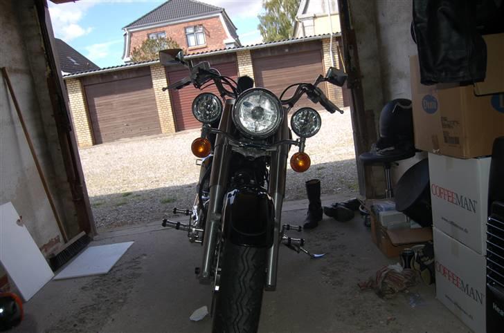 Yamaha DragStar Classic Xvs 650 - Fjernprojektører m. original Yamaha lygtebarre billede 7