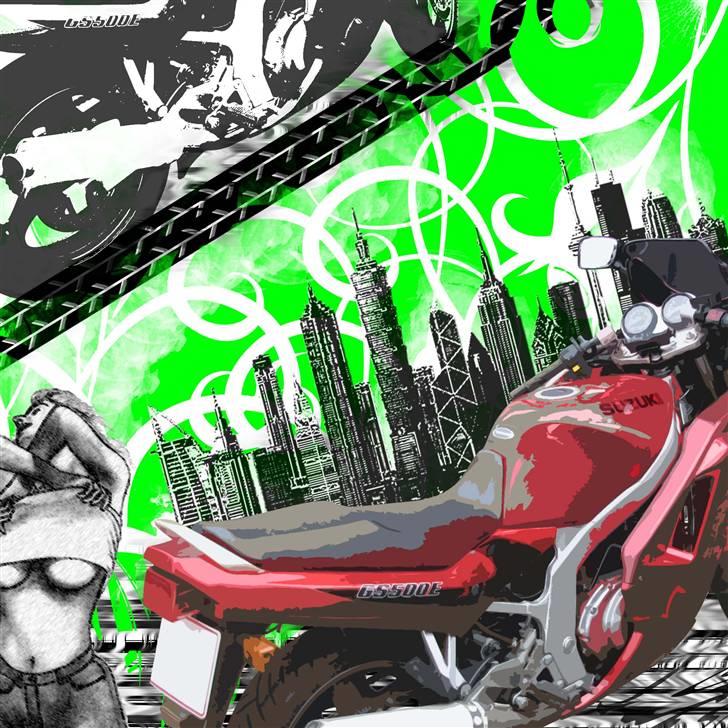 Suzuki GS500E -til salg - - Kom lige til at sidde og lege lidt :) billede 2