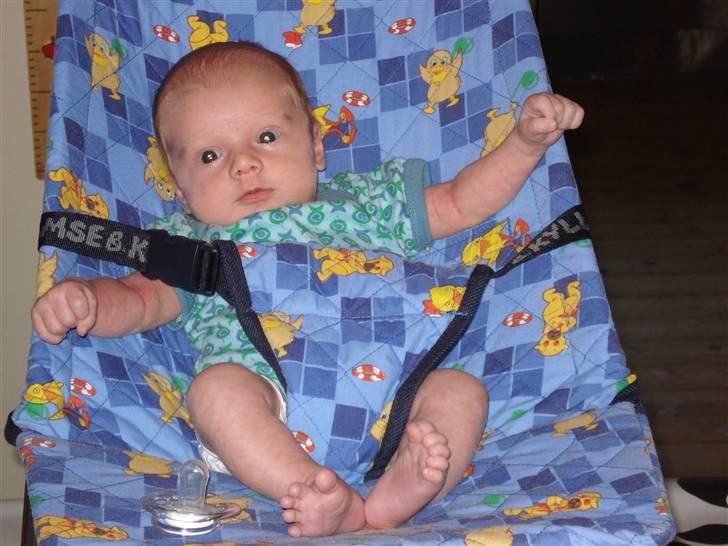 Yamaha rd 350 *byttet væk* - den yngste!, øver sig allerede i "førergreb" på en stor chopper ;O) billede 10