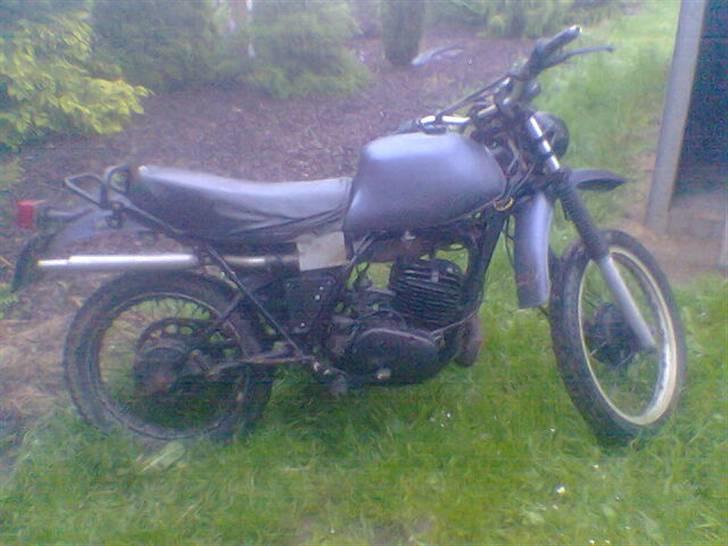 Yamaha dt 250 vinter cykkelen :- - gammel army cykkel :-) billede 5