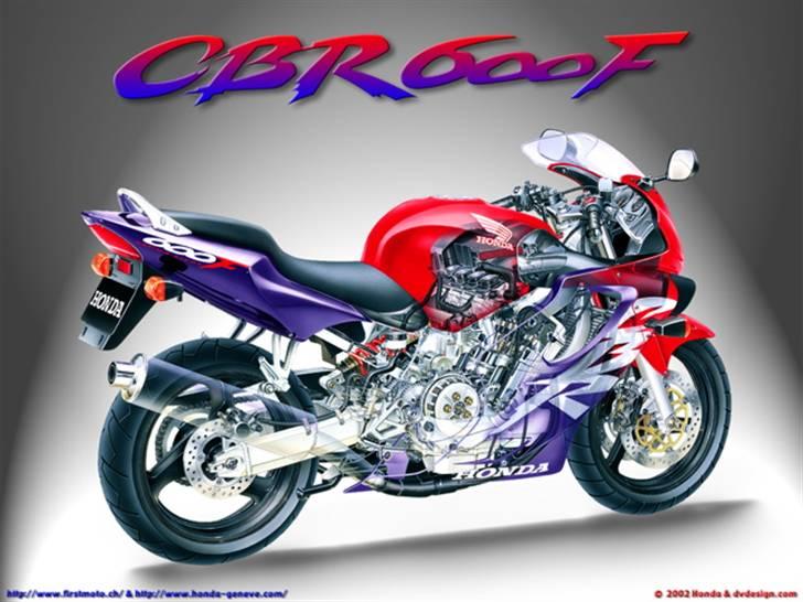 Honda CBR 600 F4  - animerede for at se hvad der er inde i sådan en helvedes maskine :D  billede 13
