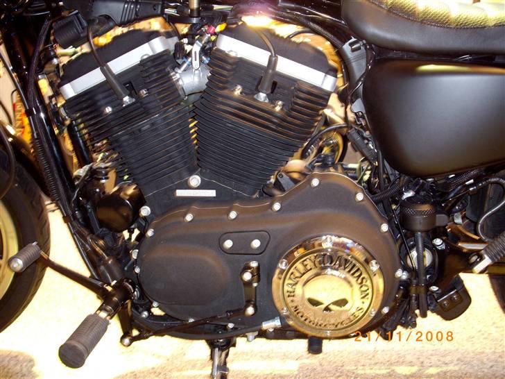 Harley Davidson Sportster XL 883 Roadster - Lidt skull stil. billede 3