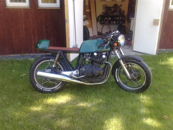Suzuki gs 450 E (geden) -cafe - lige kommet hjem på liften billede 3