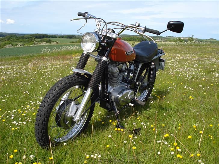 Ducati Scrambler - Solgt - Slangen under sædet, langs stellet er til krumtapsudluftningen. Placeringen er helt original billede 2