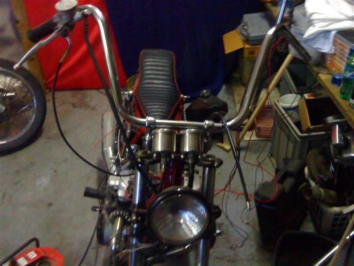 Honda CB 500/550 Custom SOLGT - Højt 1" styr med skjulte ledninger ny forlygte kommer en af dagene billede 14