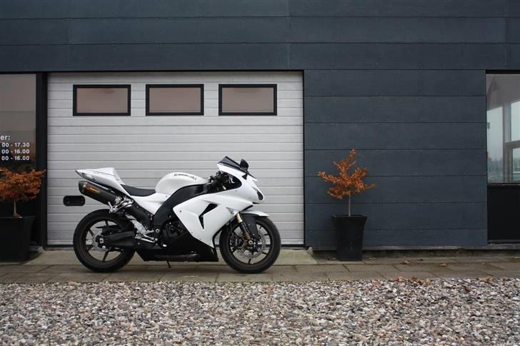 Kawasaki ZX10R Pearl White *SOLGT* - Lidt sol ville hjælpe på billederne.... billede 2