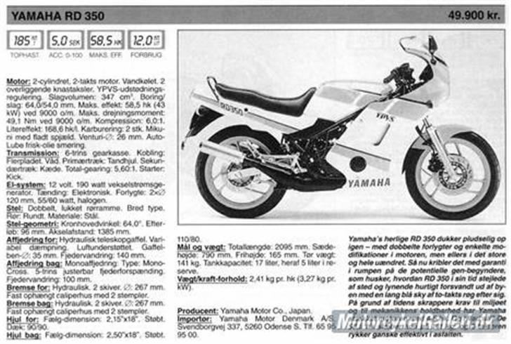 Yamaha RD 350R LC X SOLGT X billede 8