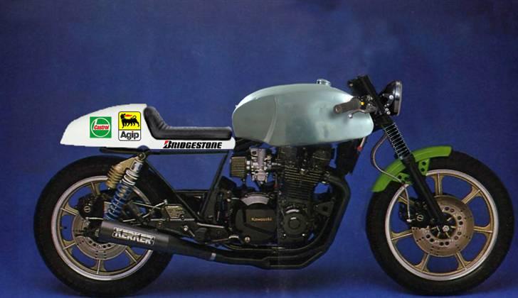 Kawasaki z1000 - første forsøg på en photoshop-skitse af det endelige resultat billede 5