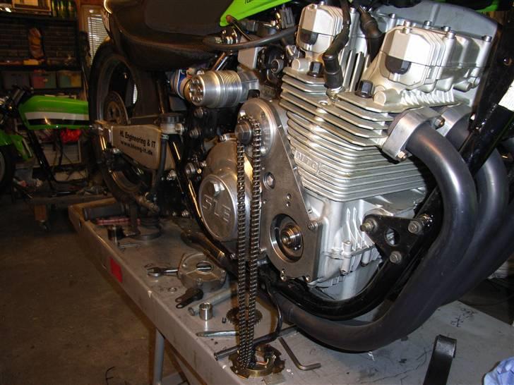 Kawasaki 1428ccm-kompressor - øvøvøæv rem slip alt for stort på primær træk, design og på med et kædetræk  billede 16