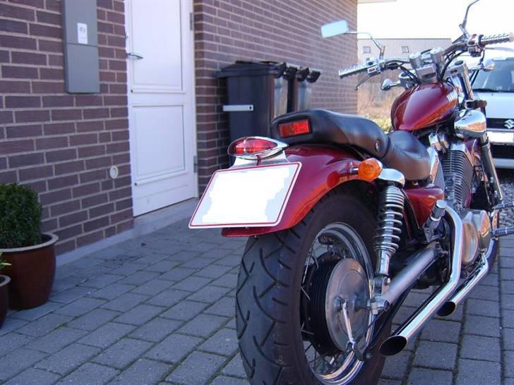 Yamaha XV 535 Virago - Så kom den nye baglygte på. billede 8