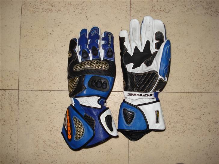 Suzuki GSX-R 1100 W. - super race handsker fra italien. Mest til varme dage pga. ventilations-hullerne. billede 8