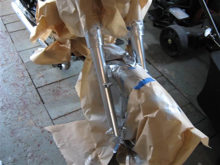 Jinlun jl 150-5 - så har jeg malet 3 lag crom maling på forgaffel det ser godt ud nesten pænere end da den var ny. billede 17