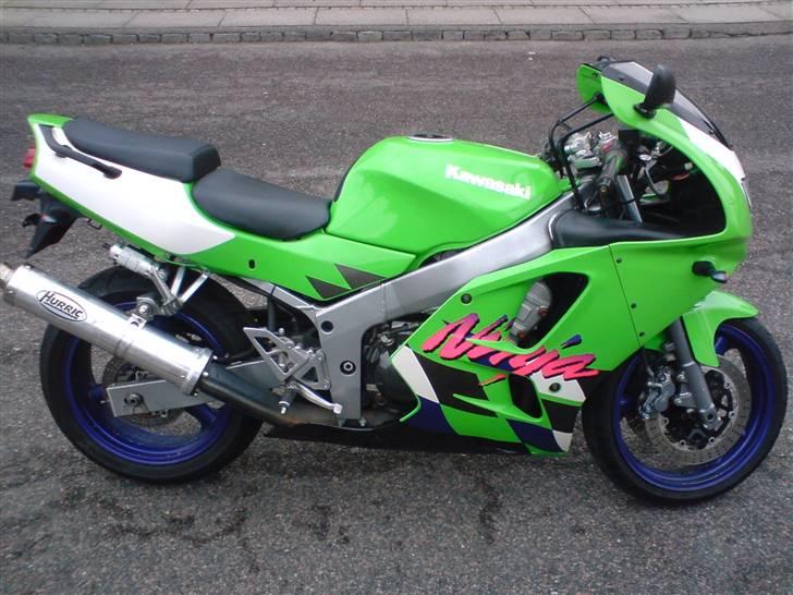Kawasaki ZX6R  (SOLGT) - Sådan så den ud lige da jeg købte den...inden "ombygningen" billede 12