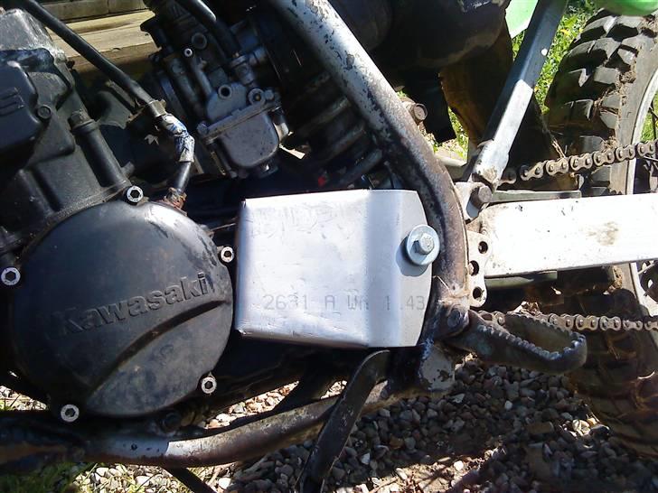 Kawasaki Kx 125 (SOLGT) - Rustfrit stål dæksel, ingen svejsninger kun buk, så den sku gerne holde sig rustfri. 3mm billede 3