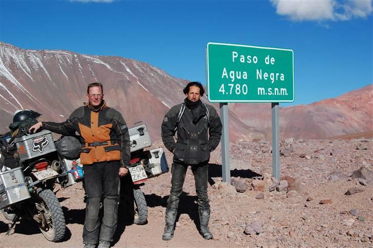 Yamaha xt 660 r Sydamerika racer - paso aqua negra 4780 meter koldt og mc er sløv prøvede at løbe 100 m var ved at dø af udmattelse billede 12