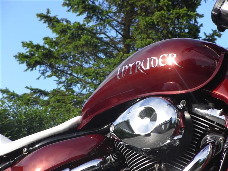 Suzuki M 800 (SOLGT) - håndtegnet+håndskåret krom intruder mærker. billede 1