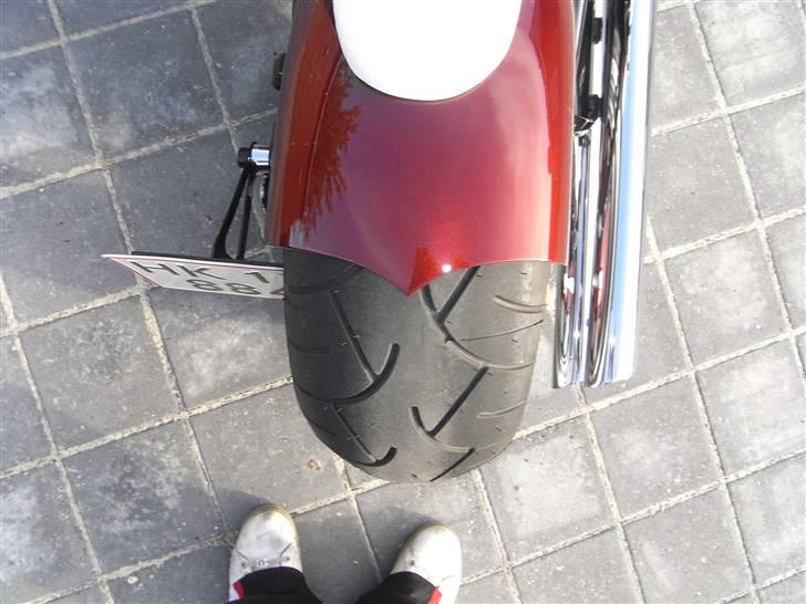 Suzuki M 800 (SOLGT) - fed afslutning med den spids... i første omgang skulle der ikke ha været en spids,men jeg prøved at lave en skabelon og holdte den på,og synes enlig det blev bedre sådan her:-) billede 6