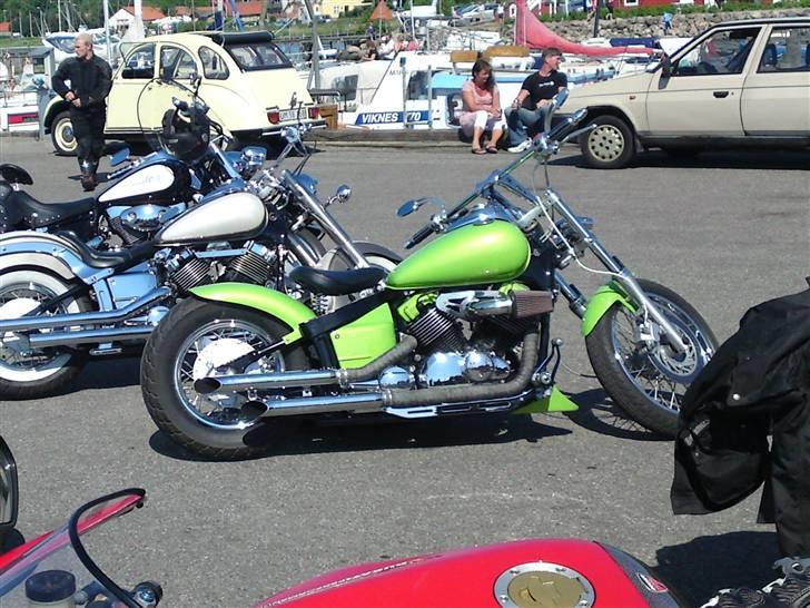 Yamaha dragstar "bobber" - En tur på mariager havn billede 20