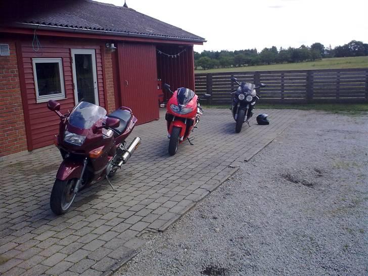 Suzuki TL1000R *Byttet* - De få rå inden de er på vej på tur. Tango´s ZZR 600, min TLR og Thomsen´s 900 Fireblade.  billede 15