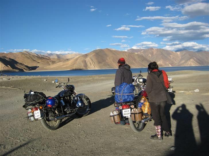 Royal Enfield Bullet delux 350ccm - Pangong Tso - ca. 30 km fra den tibetanske grænse billede 12