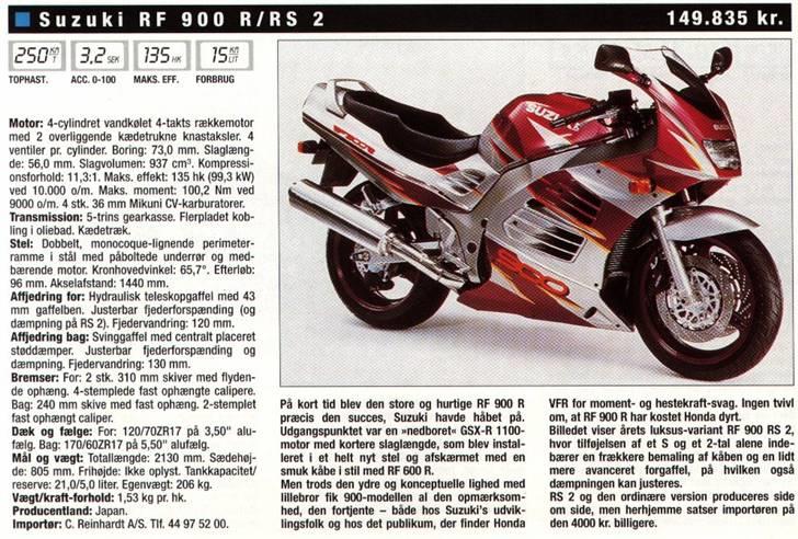 Suzuki Rf 900 R billede 12