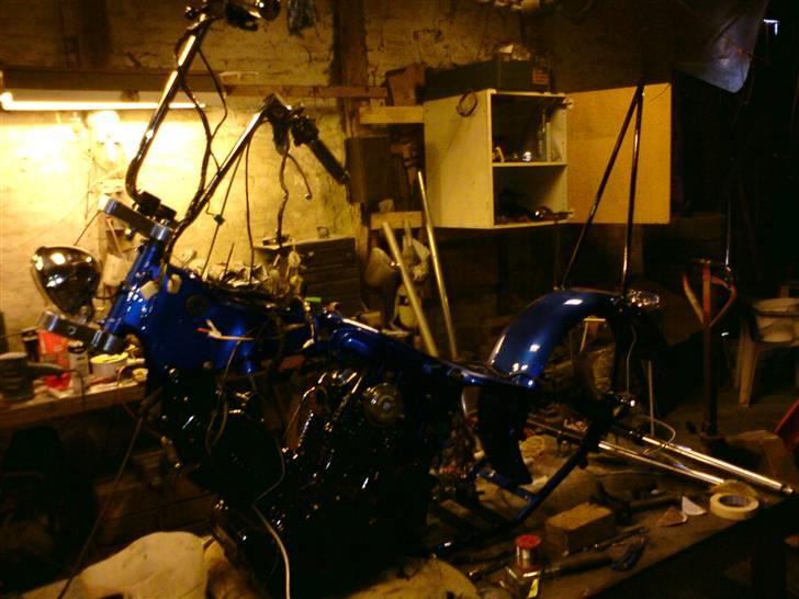 Yamaha xv 1000 tr1 - så er det bare alle de ledninger der skal forlænges :o( billede 10