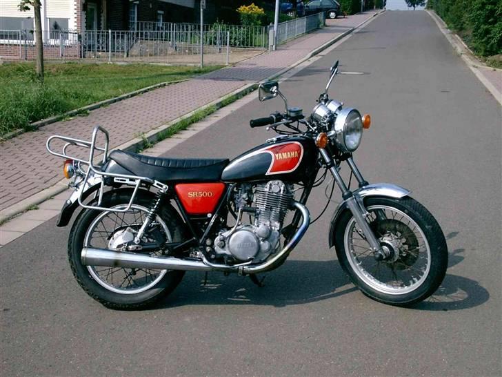 Yamaha SR 500 - Fra købsdagen 2002.  Købspris 22.000,- kr (inkl plader) billede 1