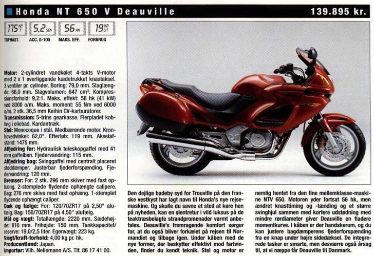 Honda Deauville NT650V  SOLGT billede 7