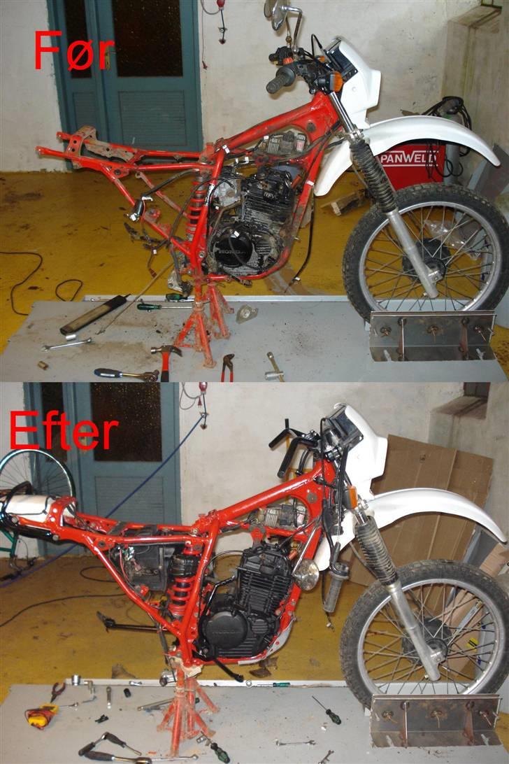 Honda XL 250 R - Stel før/efter billede 10