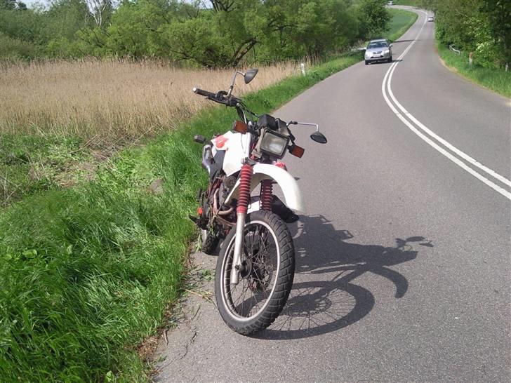 Yamaha XT 350 - lige efter styrtet billede 17