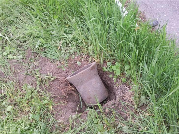 Yamaha XT 350 - det gik hårt ud over min cykel af rammen sådan en vejpæl billede 19