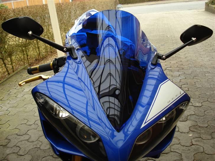 Yamaha YZF R1  EVOLUTION - Vildyret m. Rizoma spejle, Fabbri racing double bubble wind screen billede 16